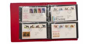 SORTER WITH 100 ENVELOPES FIRST DAY OF ENGLAND