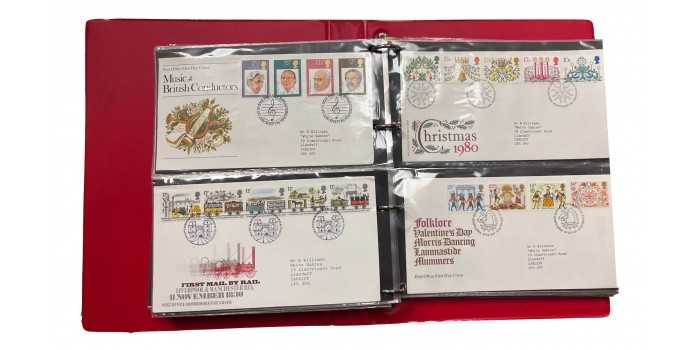 SORTER WITH 100 ENVELOPES FIRST DAY OF ENGLAND