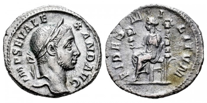 ALEJANDRO SEVERO DENARIO 231 d.C.  ROMA