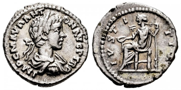 CARACALLA DENARIO 198/209 d.C.  ROMA