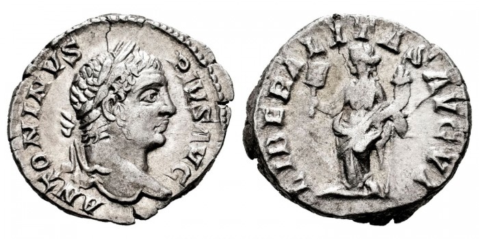 CARACALLA DENARIO 211 d.C.  ROMA
