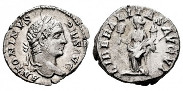 CARACALLA DENARIO 211 d.C.  ROMA