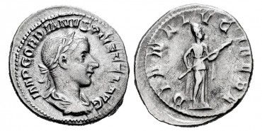 GORDIANO III DENARIO 240 d.C.  ROMA