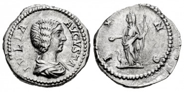 JULIA DOMNA DENARIO 209 d.C.  ROMA