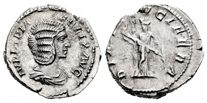 JULIA DOMNA DENARIO 211/217 d.C.  ROMA