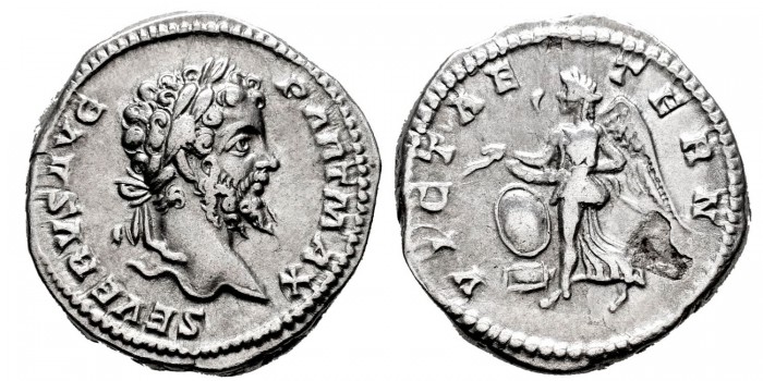 SEPTIMIO SEVERO DENARIO 200/201 d.C.  ROMA