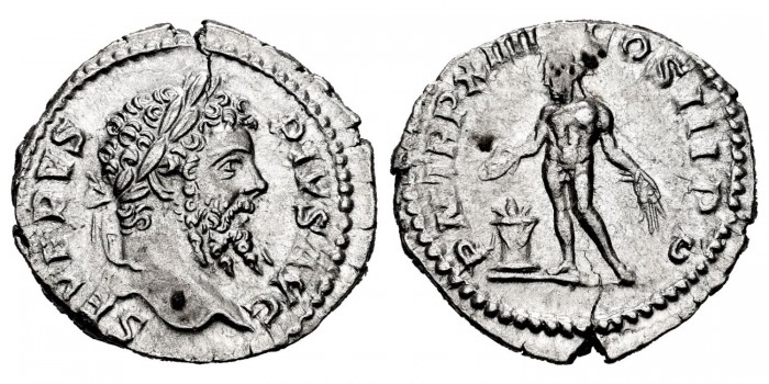 SEPTIMIO SEVERO DENARIO 210 d.C.  ROMA