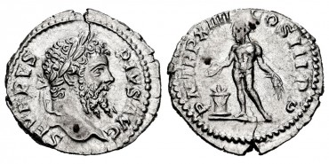 SEPTIMIO SEVERO DENARIO 210 d.C.  ROMA