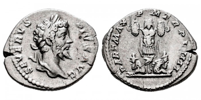 SEPTIMIO SEVERO DENARIO 211 d.C.  ROMA