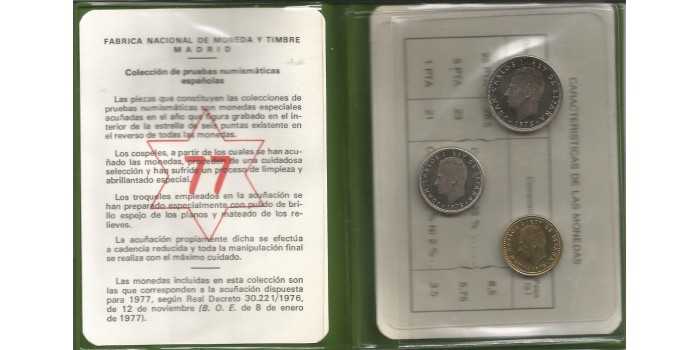 CARTERA OFICIAL FNMT AÑO 1975-77 PROOF
