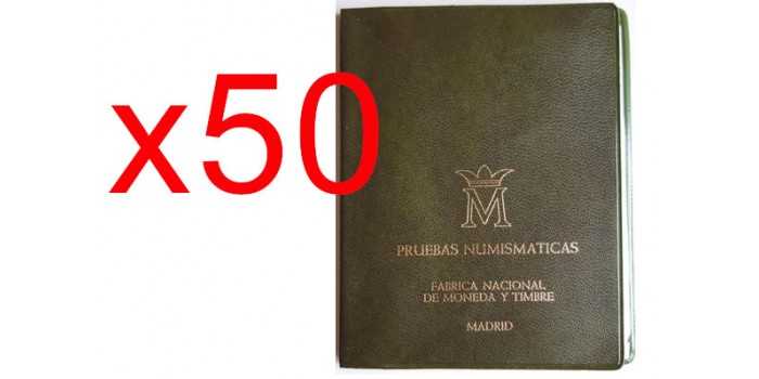 CARTERA OFICIAL FNMT AÑO 1975-77 PROOF - LOTE 50 Unid.