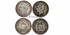 ECUADOR - K-051.3 - DOS DECIMOS DE SUCRE 1894 y 1895 - BC- Lote 2 piezas