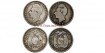 ECUADOR - K-051.3 - DOS DECIMOS DE SUCRE 1894 y 1895 - BC- Lote 2 piezas