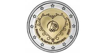2 EURO COMMEMORATIVE PORTUGAL 2024 - OLYMPIC TEAM