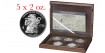 MEXICO 500th ANNIVERSARY MEDAL FUSION 2 CULTURES - 10oz. SILVER
