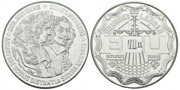 HOLLAND - K-X18 - 25 ECU 1989. SILVER - PROOF