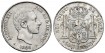 Cy16638H.- ALFONSO XII 50 Ctv. Peso 1885 Manila.- EBC/EBC+