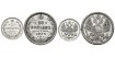 RUSSIA - EMPIRE - K-019y22a - 5 Kopeks 1915 + 20 Kopeks 1904. MBC - SILVER
