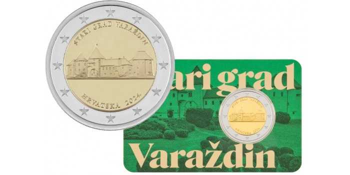 2 Commemorative Euro Croatia 2024 "VARAZDIN" - COINCARD