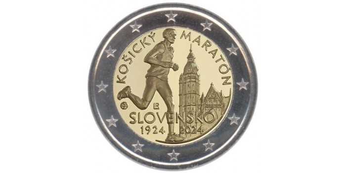 2 EURO COMMEMORATIVE SLOVAKIA 2024 "MARATHON" COINS