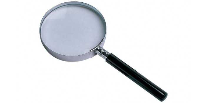 LUPA CLASICA METAL 90mm.  2,5x