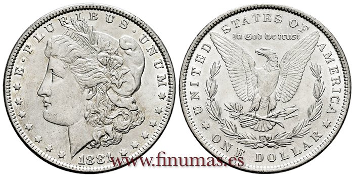 ESTADOS UNIDOS - K-110 - 1 Dolar 1881 - EBC+
