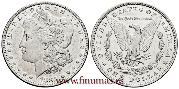 ESTADOS UNIDOS - K-110 - 1 Dolar 1881 O - EBC