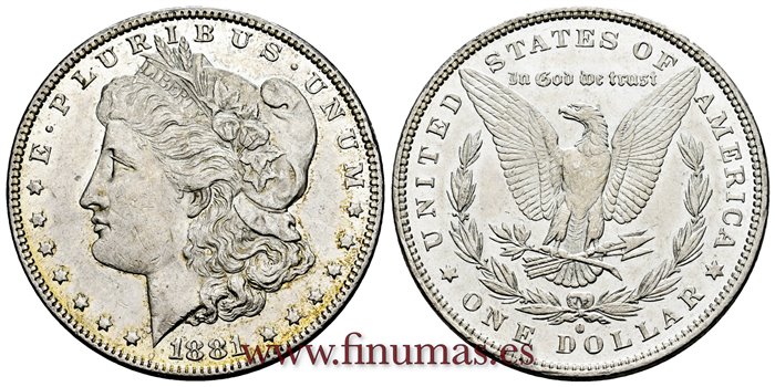 ESTADOS UNIDOS - K-110 - 1 Dolar 1881 O - SC