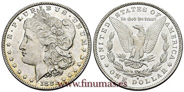 ESTADOS UNIDOS - K-110 - 1 Dolar 1881 O - SC