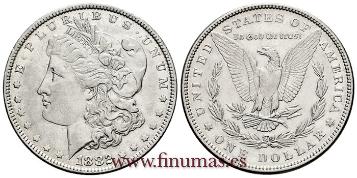 ESTADOS UNIDOS - K-110 - 1 Dolar 1882 - EBC- 