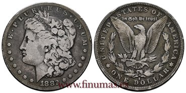 ESTADOS UNIDOS - K-110 - 1 Dolar 1882 S - BC