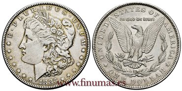 ESTADOS UNIDOS - K-110 - 1 Dolar 1883 - MBC+