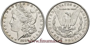 ESTADOS UNIDOS - K-110 - 1 Dolar 1884 - EBC-