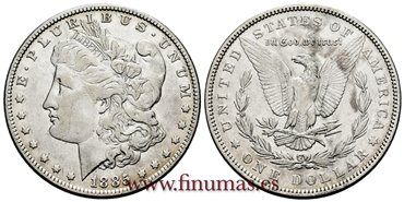 ESTADOS UNIDOS - K-110 - 1 Dolar 1885 - MBC