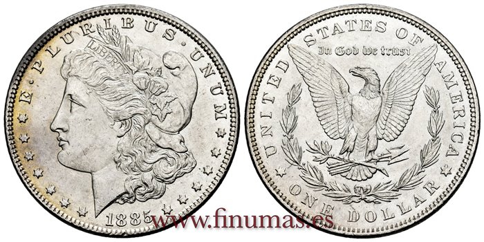 ESTADOS UNIDOS - K-110 - 1 Dolar 1885 - EBC