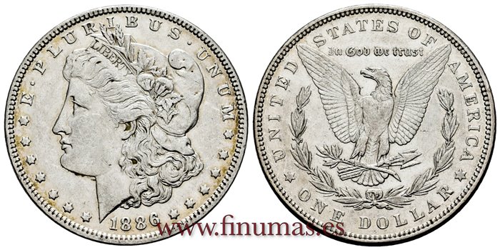 ESTADOS UNIDOS - K-110 - 1 Dolar 1886 - EBC