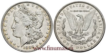 ESTADOS UNIDOS - K-110 - 1 Dolar 1886 - EBC