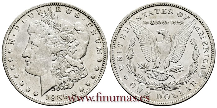 ESTADOS UNIDOS - K-110 - 1 Dolar 1886 O - MBC