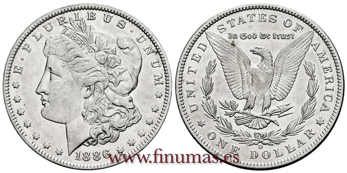 ESTADOS UNIDOS - K-110 - 1 Dolar 1886 O - EBC