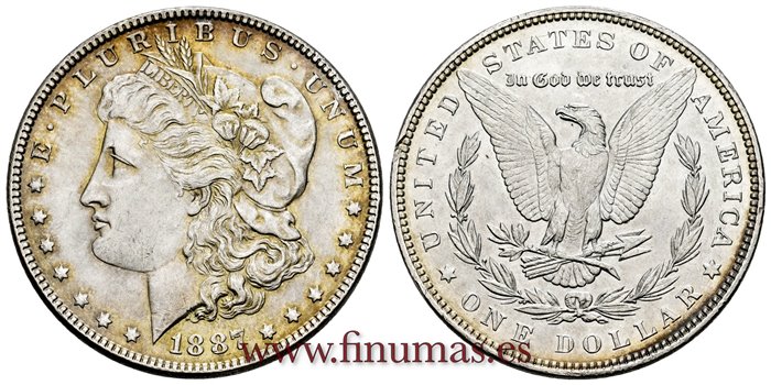 ESTADOS UNIDOS - K-110 - 1 Dolar 1887 - SC
