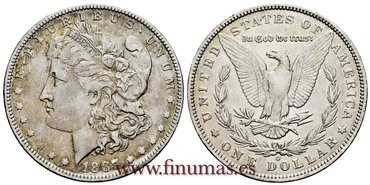 ESTADOS UNIDOS - K-110 - 1 Dolar 1887 O - MBC+