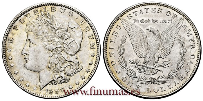 ESTADOS UNIDOS - K-110 - 1 Dolar 1888 - SC 