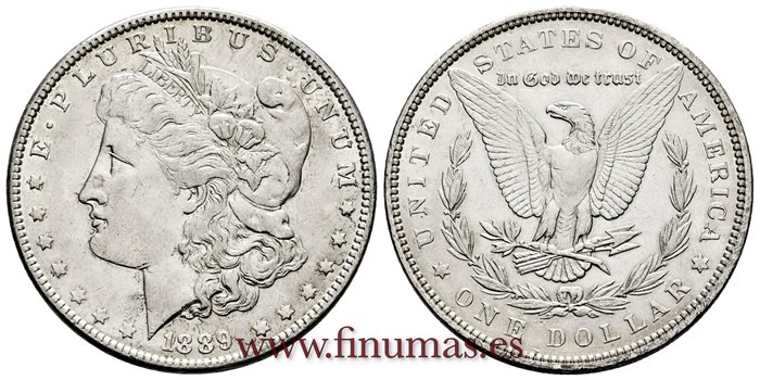 ESTADOS UNIDOS - K-110 - 1 Dolar 1889 - EBC