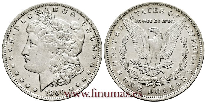 ESTADOS UNIDOS - K-110 - 1 Dolar 1890 O - EBC-