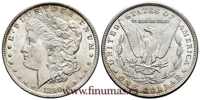 ESTADOS UNIDOS - K-110 - 1 Dolar 1890 - SC-