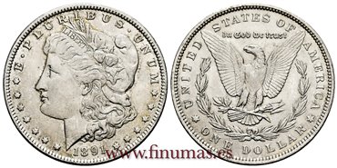 ESTADOS UNIDOS - K-110 - 1 Dolar 1891 - EBC