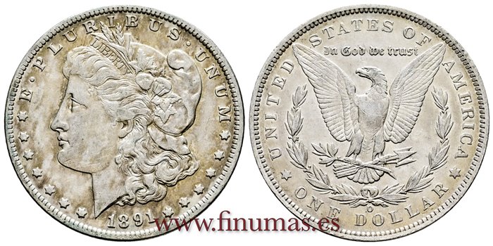 ESTADOS UNIDOS - K-110 - 1 Dolar 1891 O - MBC+