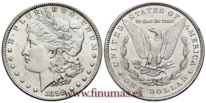 ESTADOS UNIDOS - K-110 - 1 Dolar 1898 - SC