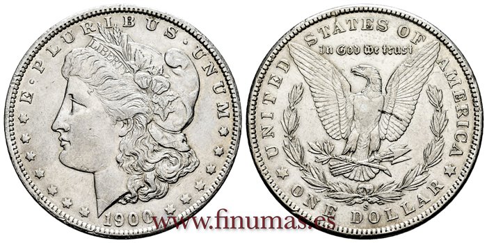 ESTADOS UNIDOS - K-110 - 1 Dolar 1900 S - EBC-