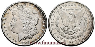 ESTADOS UNIDOS - K-110 - 1 Dolar 1902 O - EBC